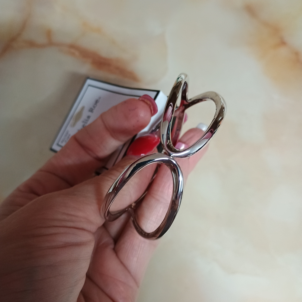 Silver Heart-Shaped Women's Ring